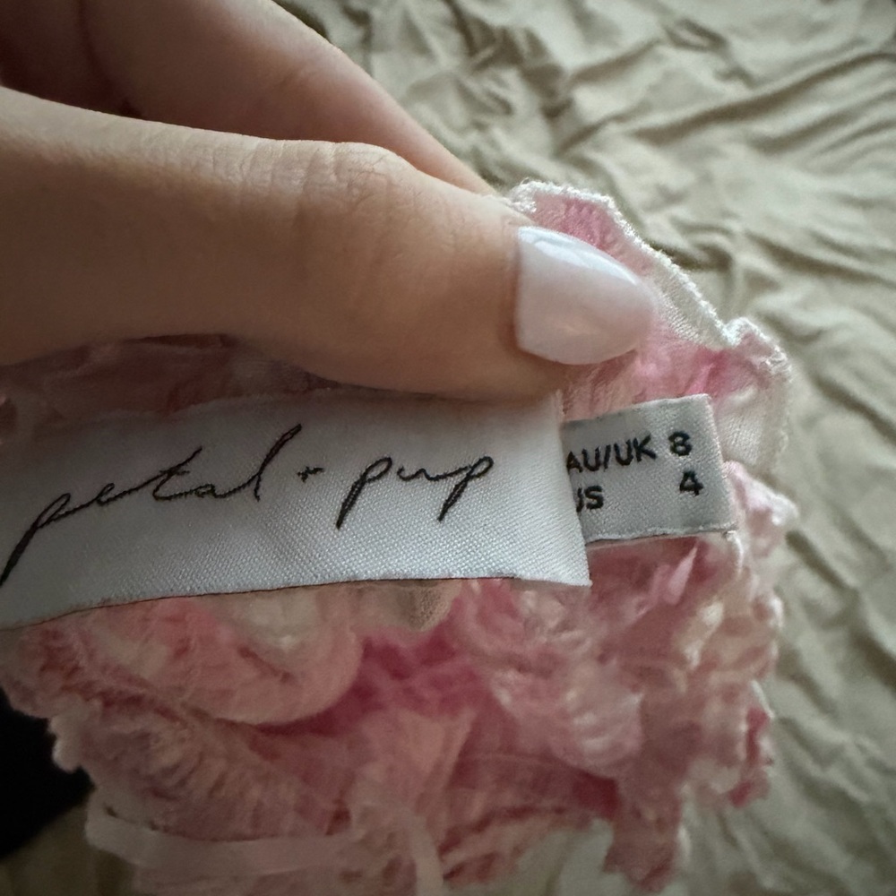 Petal & Pup Pale Pink Gingham Maxi Dress - Picture 2 of 2